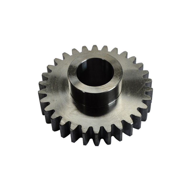 Spur cam shape pinion gear for wheel loader