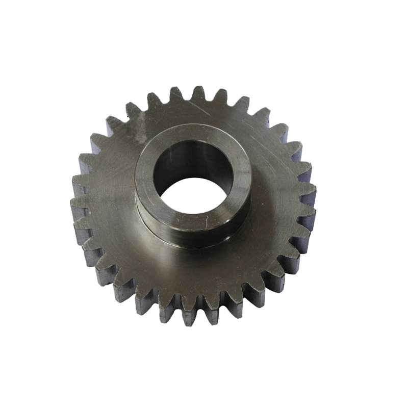 Spur cam shape pinion gear for wheel loader