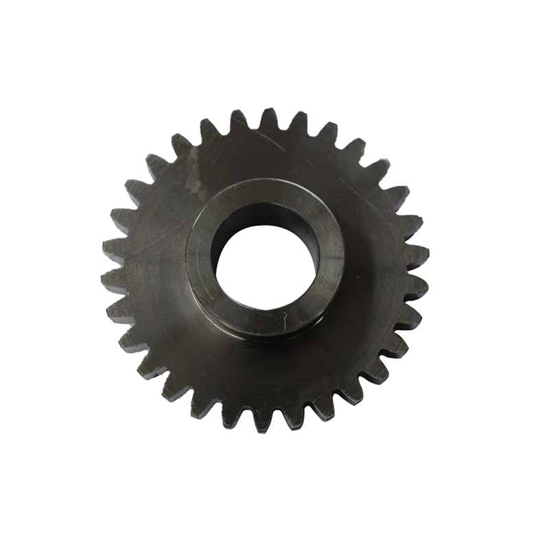 Spur cam shape pinion gear for wheel loader