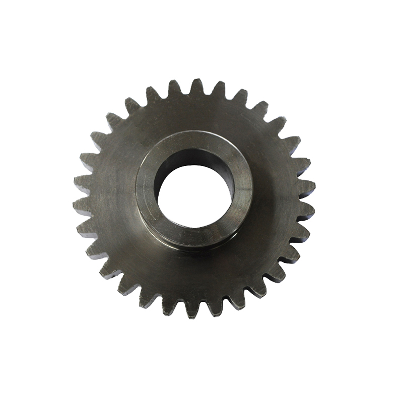 Spur cam shape pinion gear for wheel loader